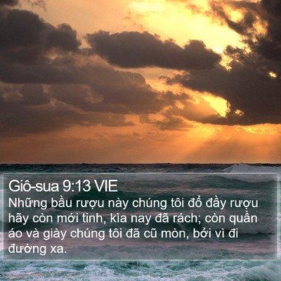 Giô-sua 9:13 VIE Bible Verse Image