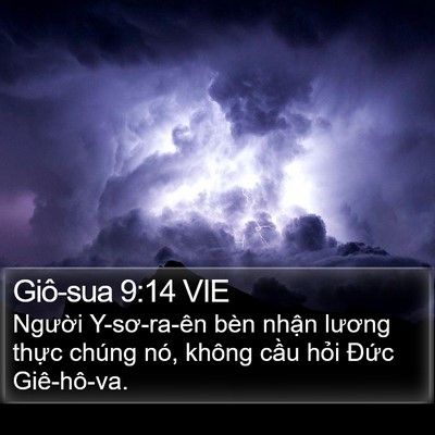 Giô-sua 9:14 VIE Bible Verse Image