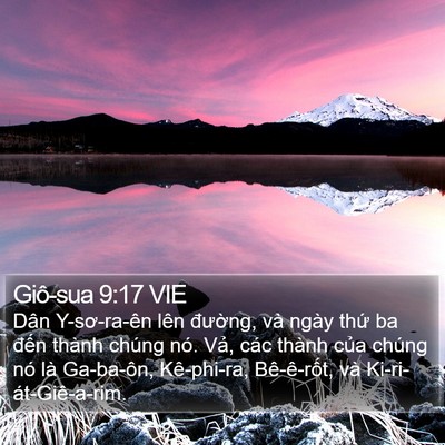 Giô-sua 9:17 VIE Bible Verse Image