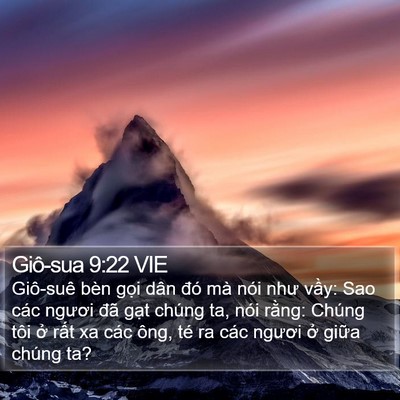 Giô-sua 9:22 VIE Bible Verse Image