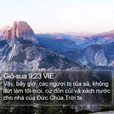 Giô-sua 9:23 VIE Bible Verse Image