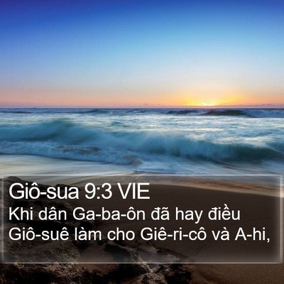 Giô-sua 9:3 VIE Bible Verse Image