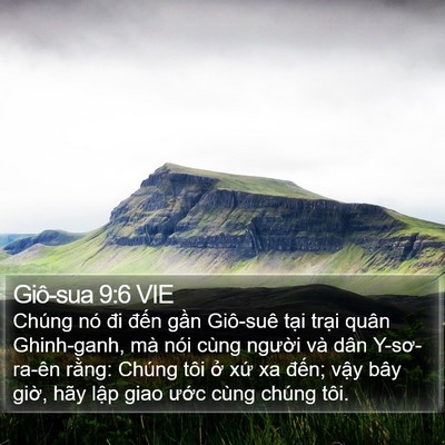 Giô-sua 9:6 VIE Bible Verse Image