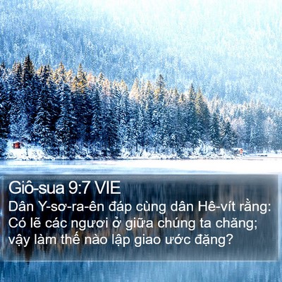 Giô-sua 9:7 VIE Bible Verse Image