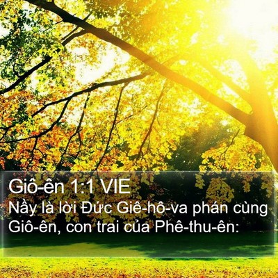 Giô-ên 1:1 VIE Bible Verse Image