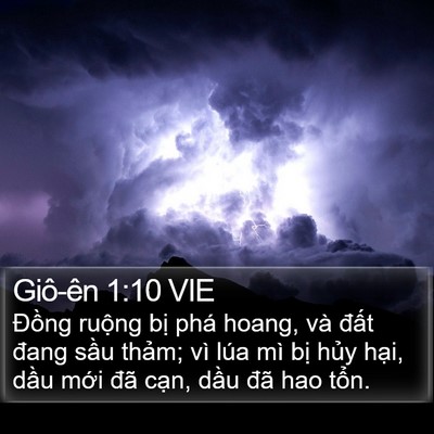 Giô-ên 1:10 VIE Bible Verse Image