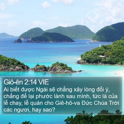 Giô-ên 2:14 VIE Bible Verse Image