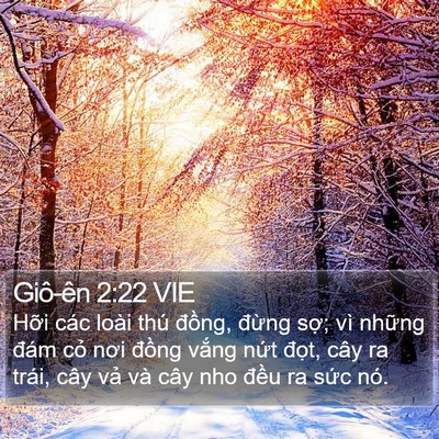 Giô-ên 2:22 VIE Bible Verse Image