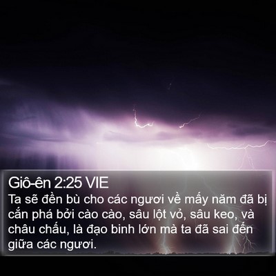 Giô-ên 2:25 VIE Bible Verse Image