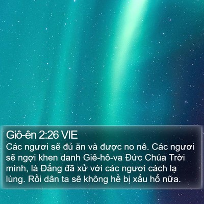 Giô-ên 2:26 VIE Bible Verse Image