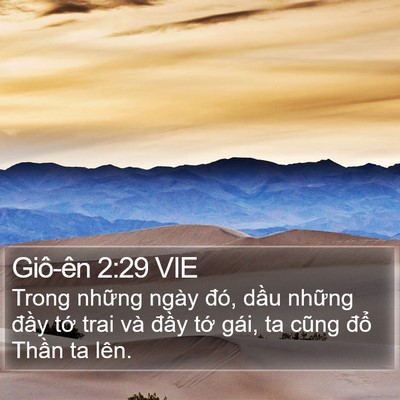 Giô-ên 2:29 VIE Bible Verse Image
