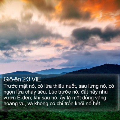 Giô-ên 2:3 VIE Bible Verse Image