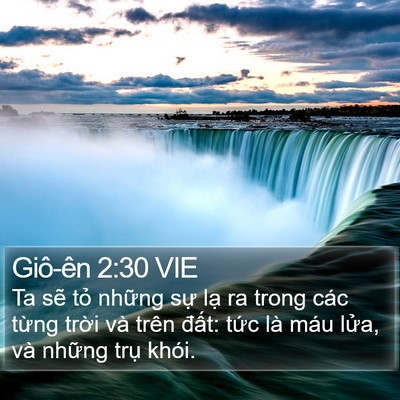 Giô-ên 2:30 VIE Bible Verse Image