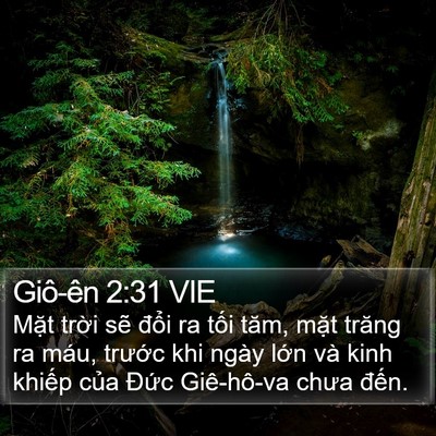 Giô-ên 2:31 VIE Bible Verse Image