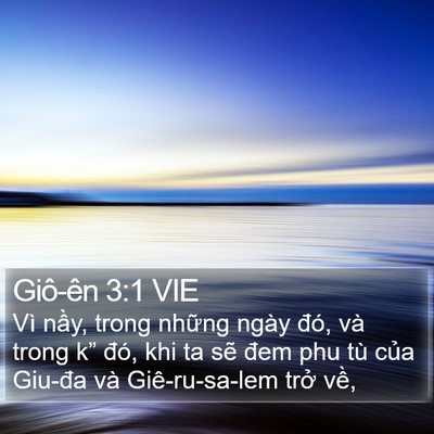 Giô-ên 3:1 VIE Bible Verse Image