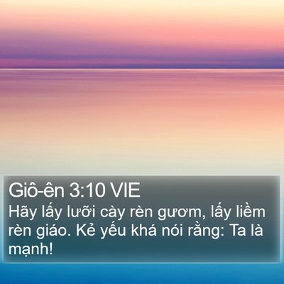 Giô-ên 3:10 VIE Bible Verse Image
