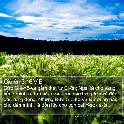 Giô-ên 3:16 VIE Bible Verse Image