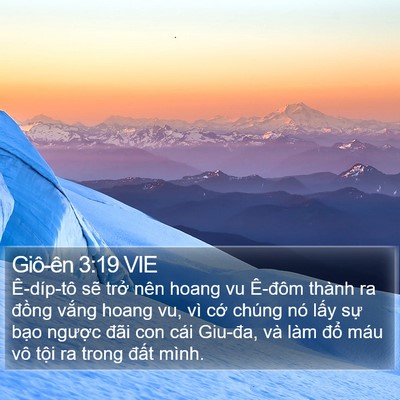 Giô-ên 3:19 VIE Bible Verse Image