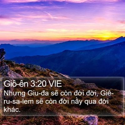 Giô-ên 3:20 VIE Bible Verse Image