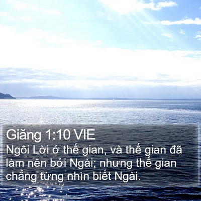 Giăng 1:10 VIE Bible Verse Image