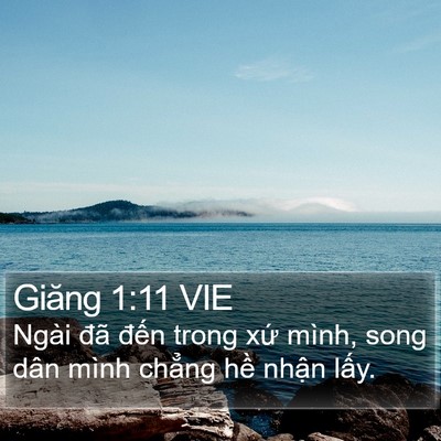 Giăng 1:11 VIE Bible Verse Image