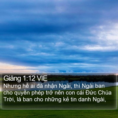 Giăng 1:12 VIE Bible Verse Image