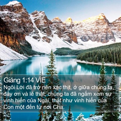 Giăng 1:14 VIE Bible Verse Image