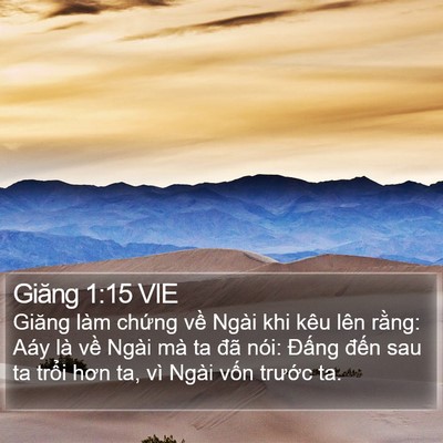Giăng 1:15 VIE Bible Verse Image