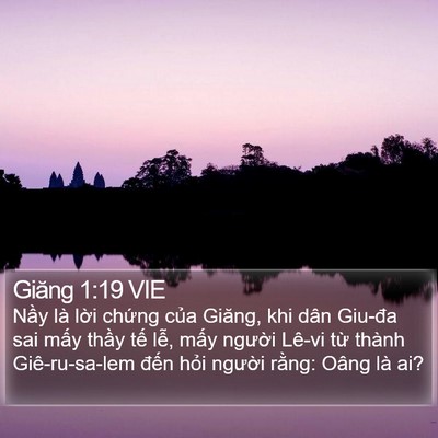 Giăng 1:19 VIE Bible Verse Image