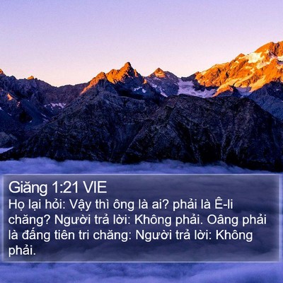 Giăng 1:21 VIE Bible Verse Image
