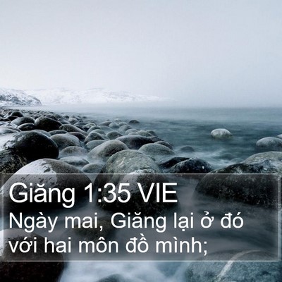 Giăng 1:35 VIE Bible Verse Image