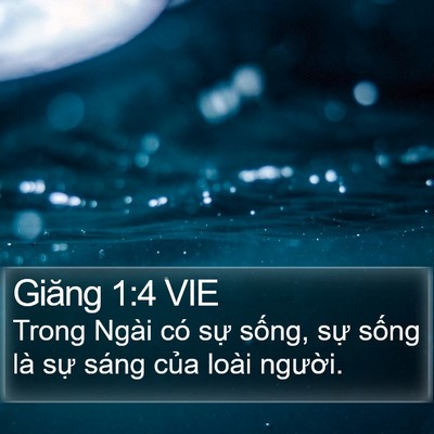 Giăng 1:4 VIE Bible Verse Image