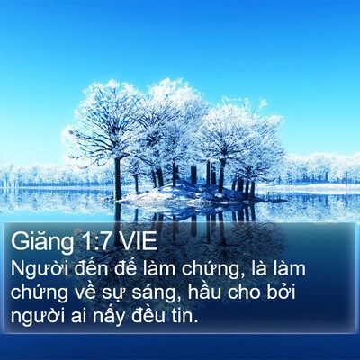 Giăng 1:7 VIE Bible Verse Image
