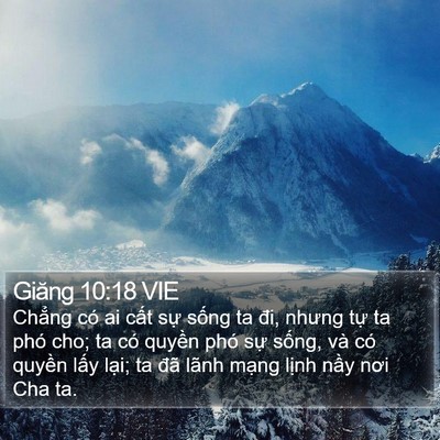 Giăng 10:18 VIE Bible Verse Image