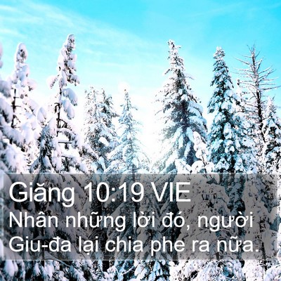 Giăng 10:19 VIE Bible Verse Image
