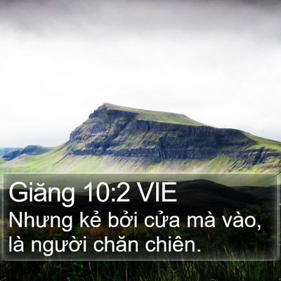 Giăng 10:2 VIE Bible Verse Image