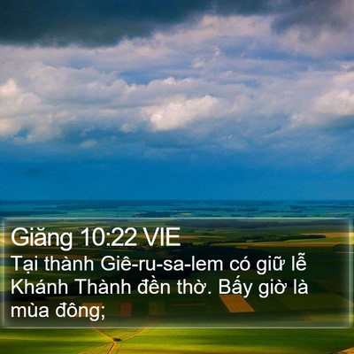 Giăng 10:22 VIE Bible Verse Image