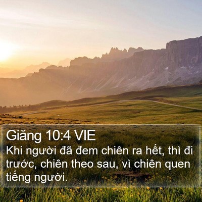 Giăng 10:4 VIE Bible Verse Image