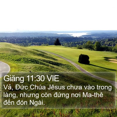 Giăng 11:30 VIE Bible Verse Image