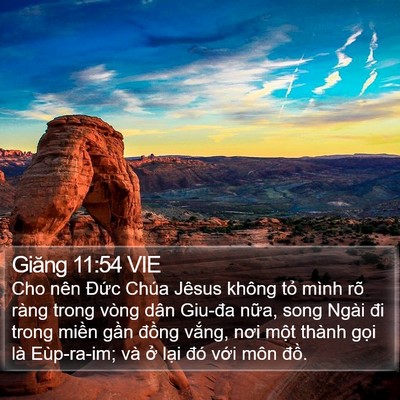 Giăng 11:54 VIE Bible Verse Image
