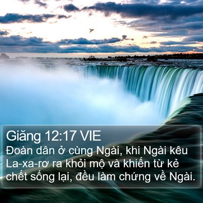 Giăng 12:17 VIE Bible Verse Image