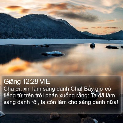 Giăng 12:28 VIE Bible Verse Image