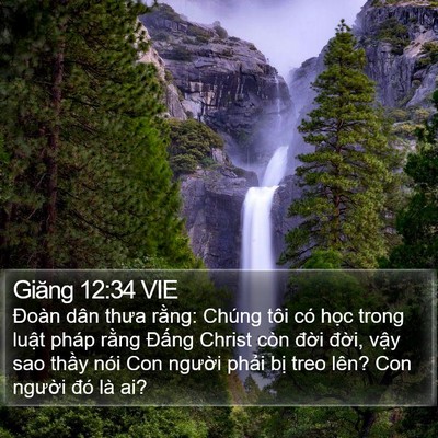 Giăng 12:34 VIE Bible Verse Image