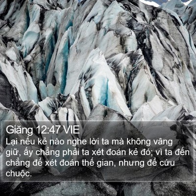 Giăng 12:47 VIE Bible Verse Image