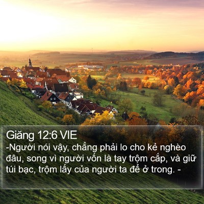 Giăng 12:6 VIE Bible Verse Image