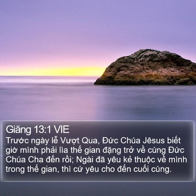 Giăng 13:1 VIE Bible Verse Image