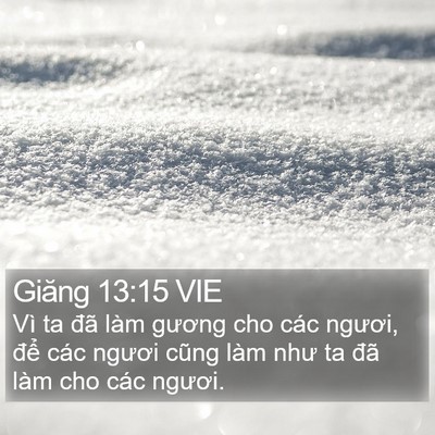 Giăng 13:15 VIE Bible Verse Image