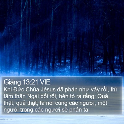 Giăng 13:21 VIE Bible Verse Image