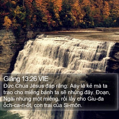 Giăng 13:26 VIE Bible Verse Image