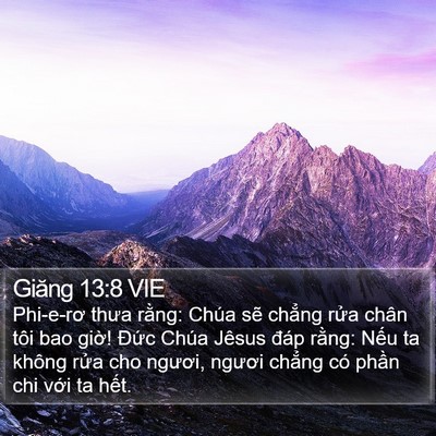 Giăng 13:8 VIE Bible Verse Image